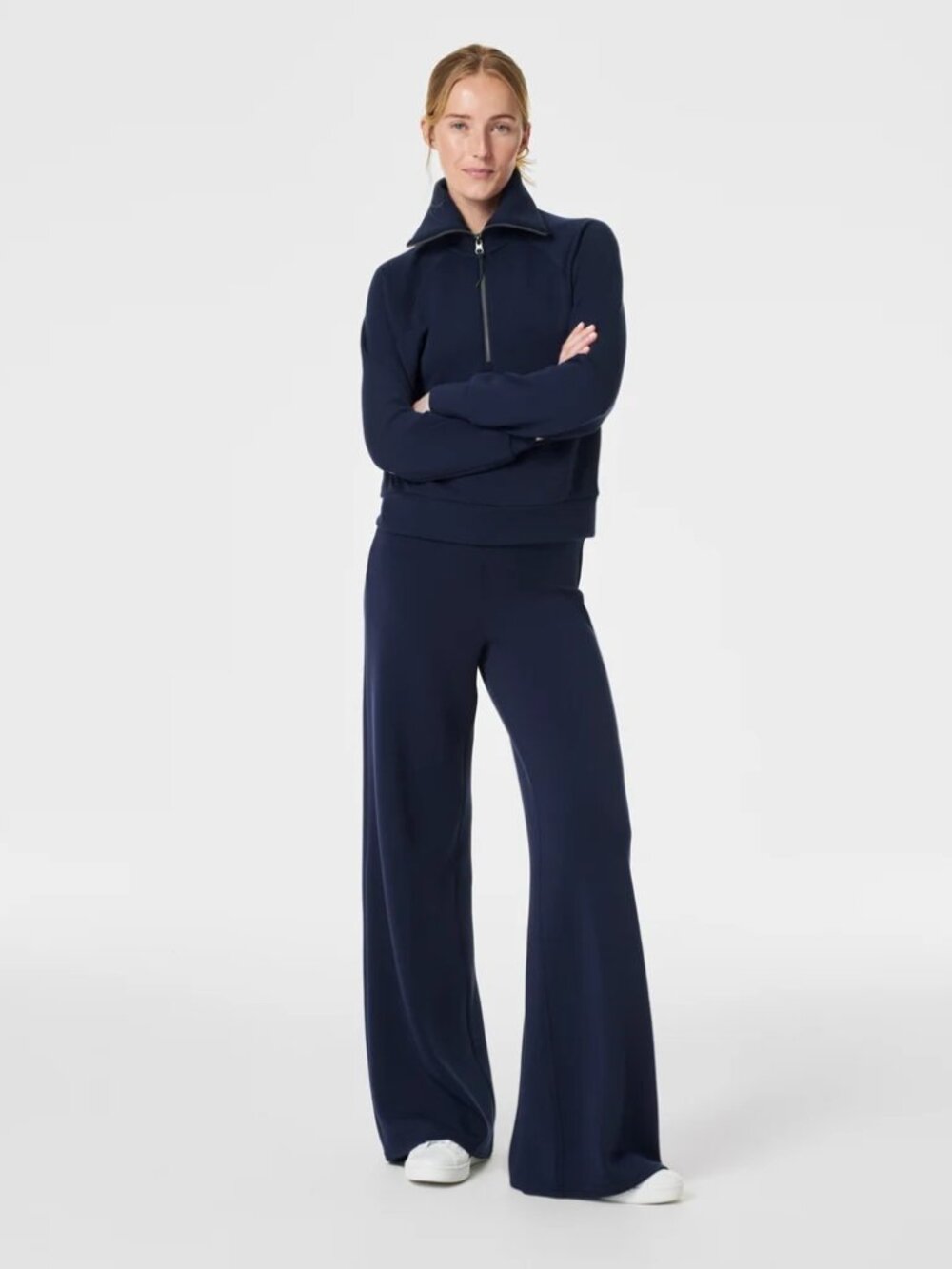 SPANX AirEssentials® Wide Leg Pant, Timeless Navy 1X